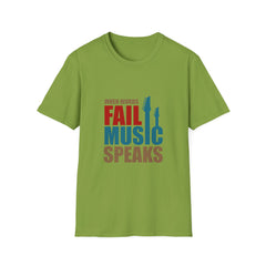 When Words Fail Music Tee - Music Speaks Graphic Shirt - Sinful Threads