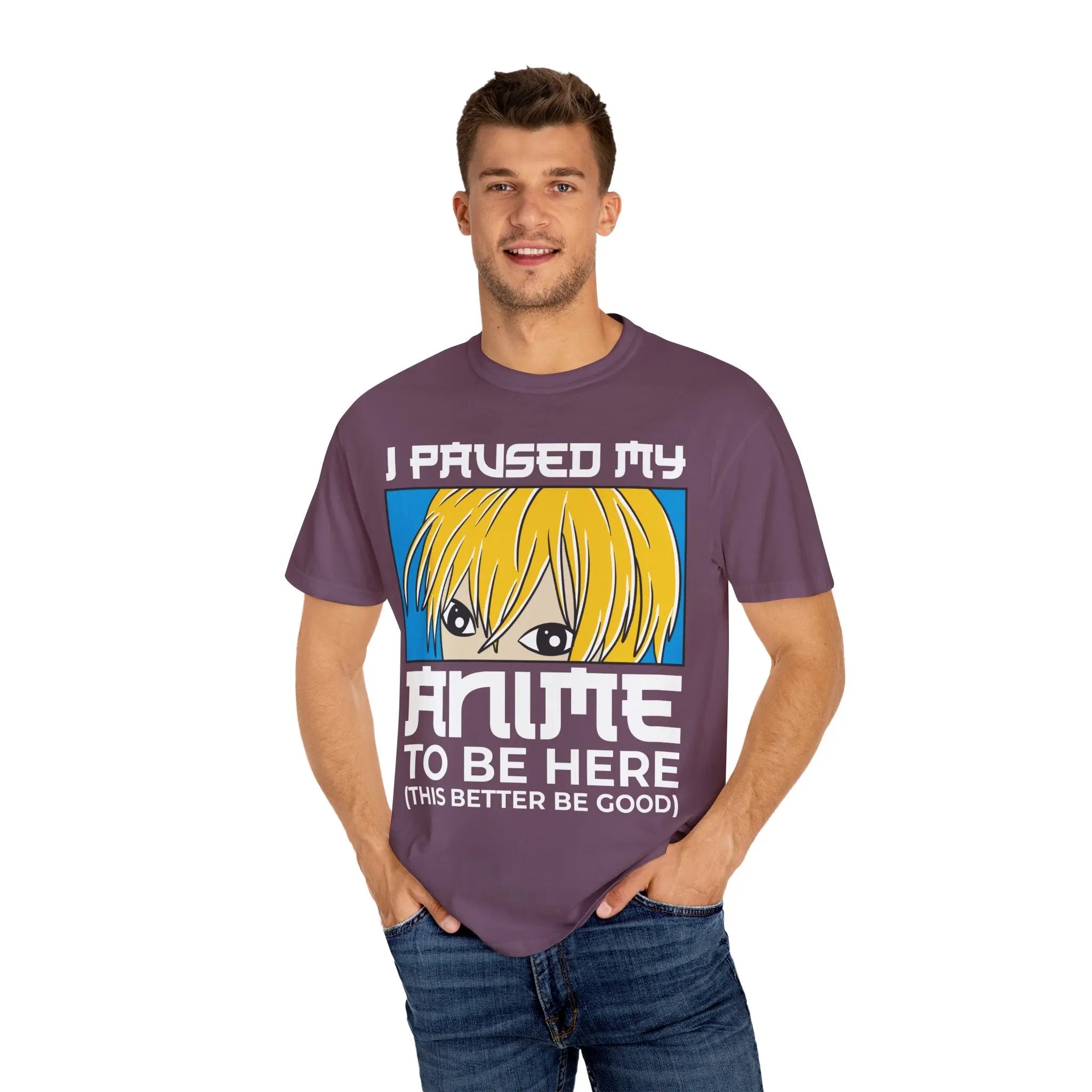 Paused Anime Shirt – Graphic Meme Tee - Sinful Threads