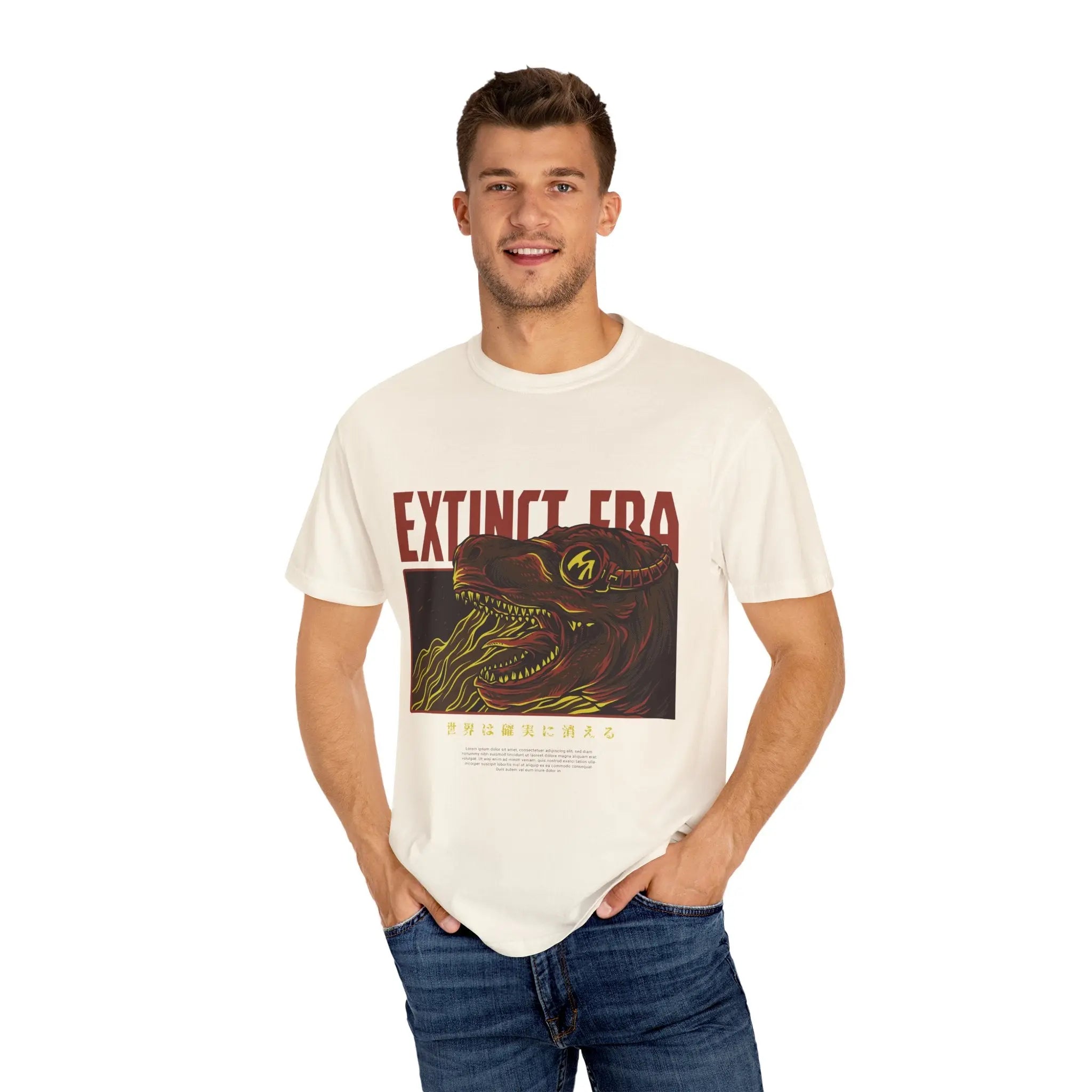 Extinct Era Dinosaur Graphic Unisex Relaxed Fit T-Shirt - Sinful Threads