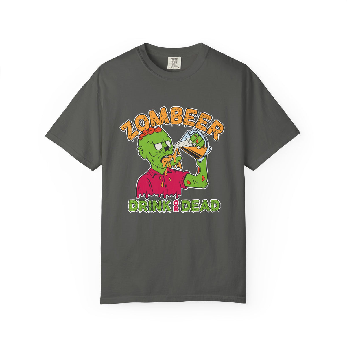 Funny Zombie Shirt - Zombeer Drink Dead Tee - Beer Gift