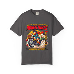 Cat Motorcycle Tee - Anime Adventure Top - Perfect Gift