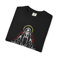 Angel of Death with Flames Unique Trendy Graphic T-Shirt - Sinful Threads
