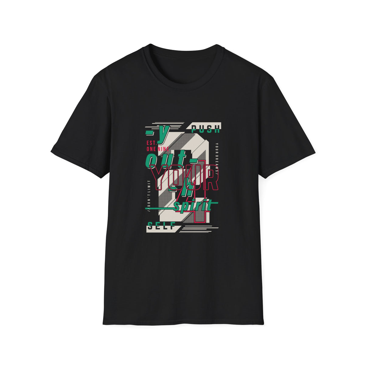 PUSH YOUR SELF t shirt - motivational graphic tee