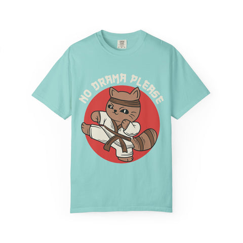 Karate cat shirt - no drama please tee - funny gift