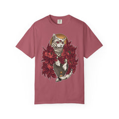 Occult Cat Tee - Weirdcore Ouija Shirt - Floral Graphic