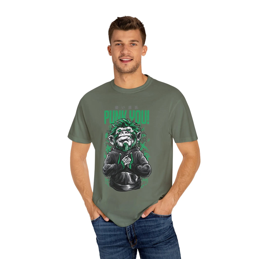 Distinctive Punk You Monkey Graphic Short Sleeve T-Shirt - Sinful Threads