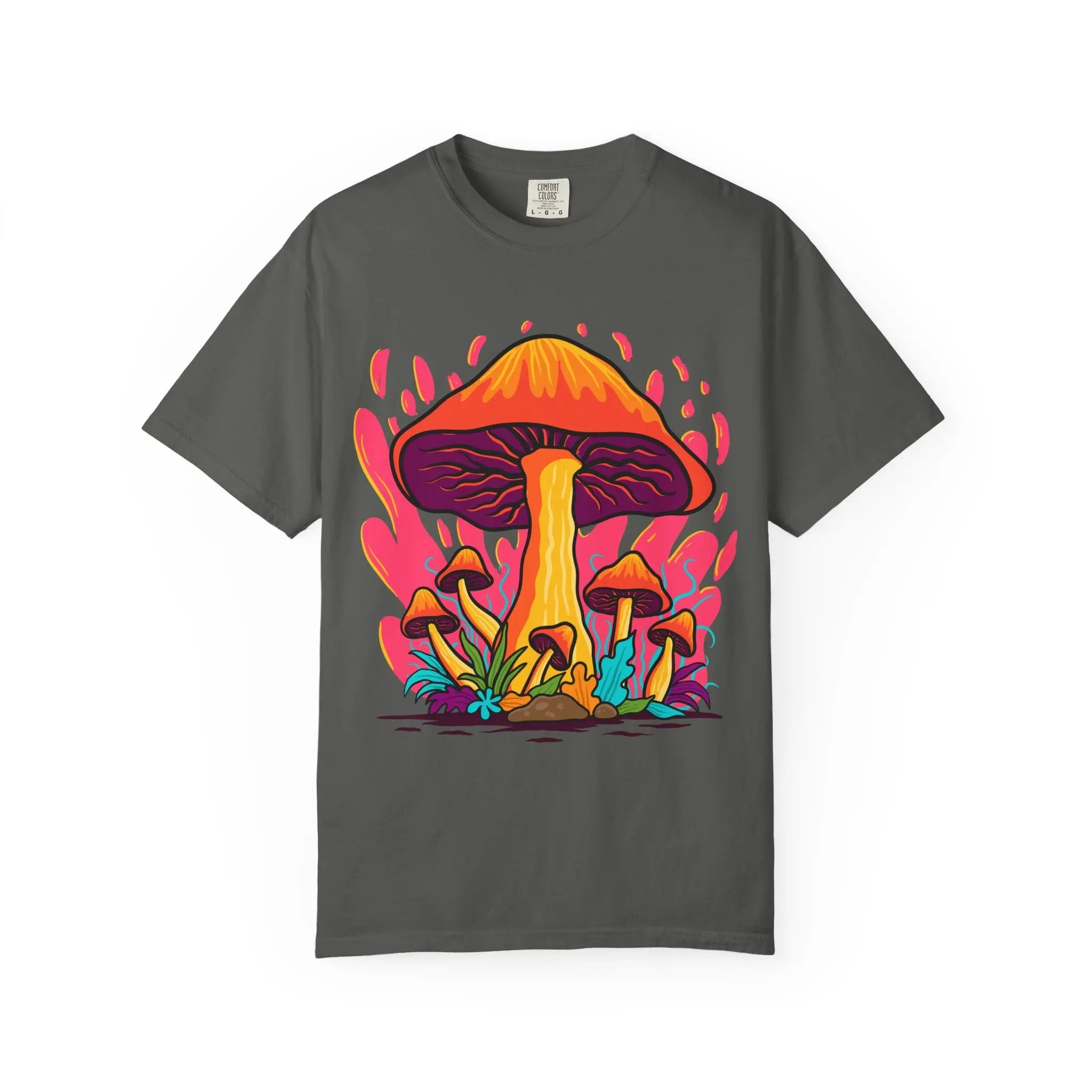 Groovy Mushroom Tee - Colorful Forest Fungi Art Gift - Sinful Threads