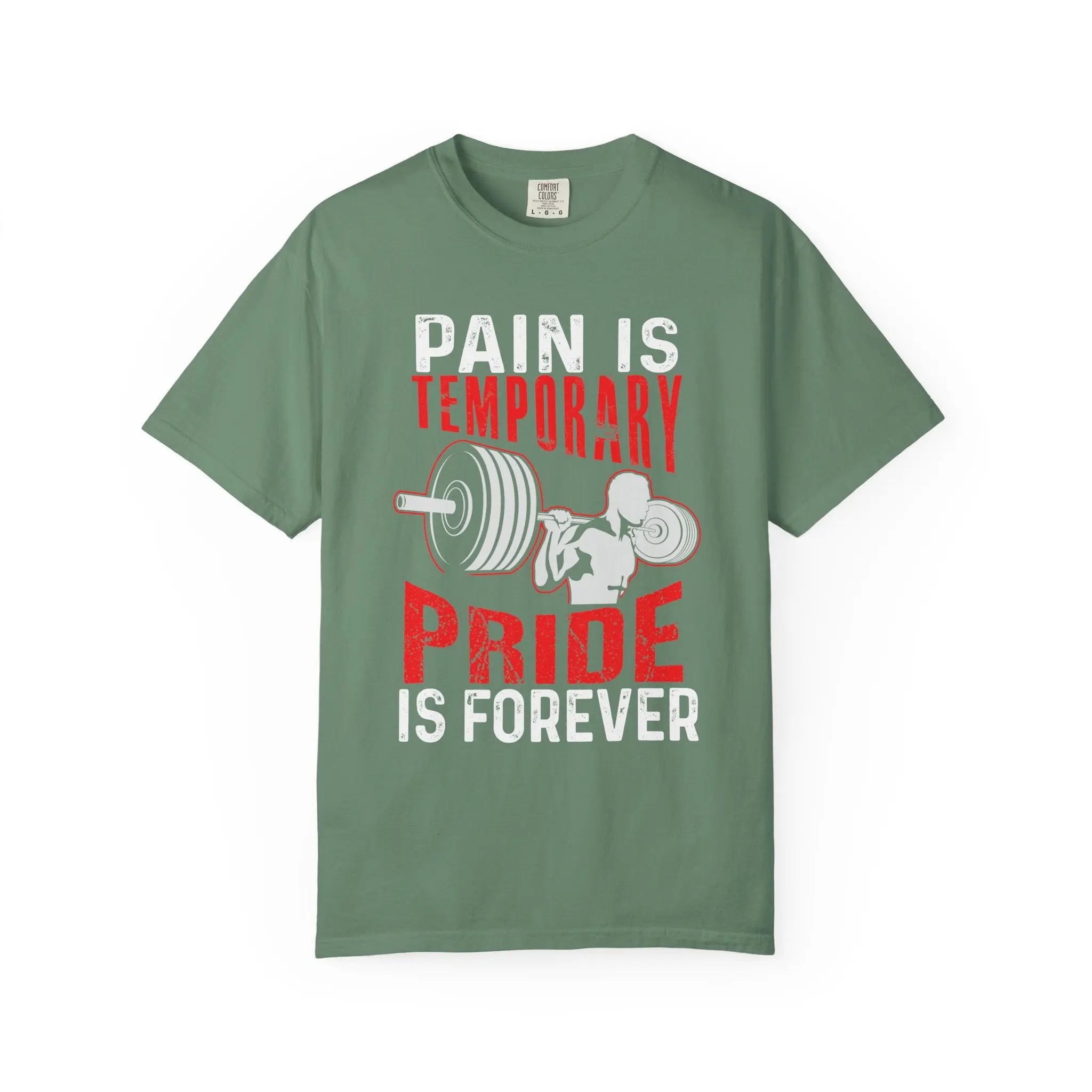 Motivational T-Shirt - Pain is Temporary Pride Forever Gym Tee - Sinful Threads