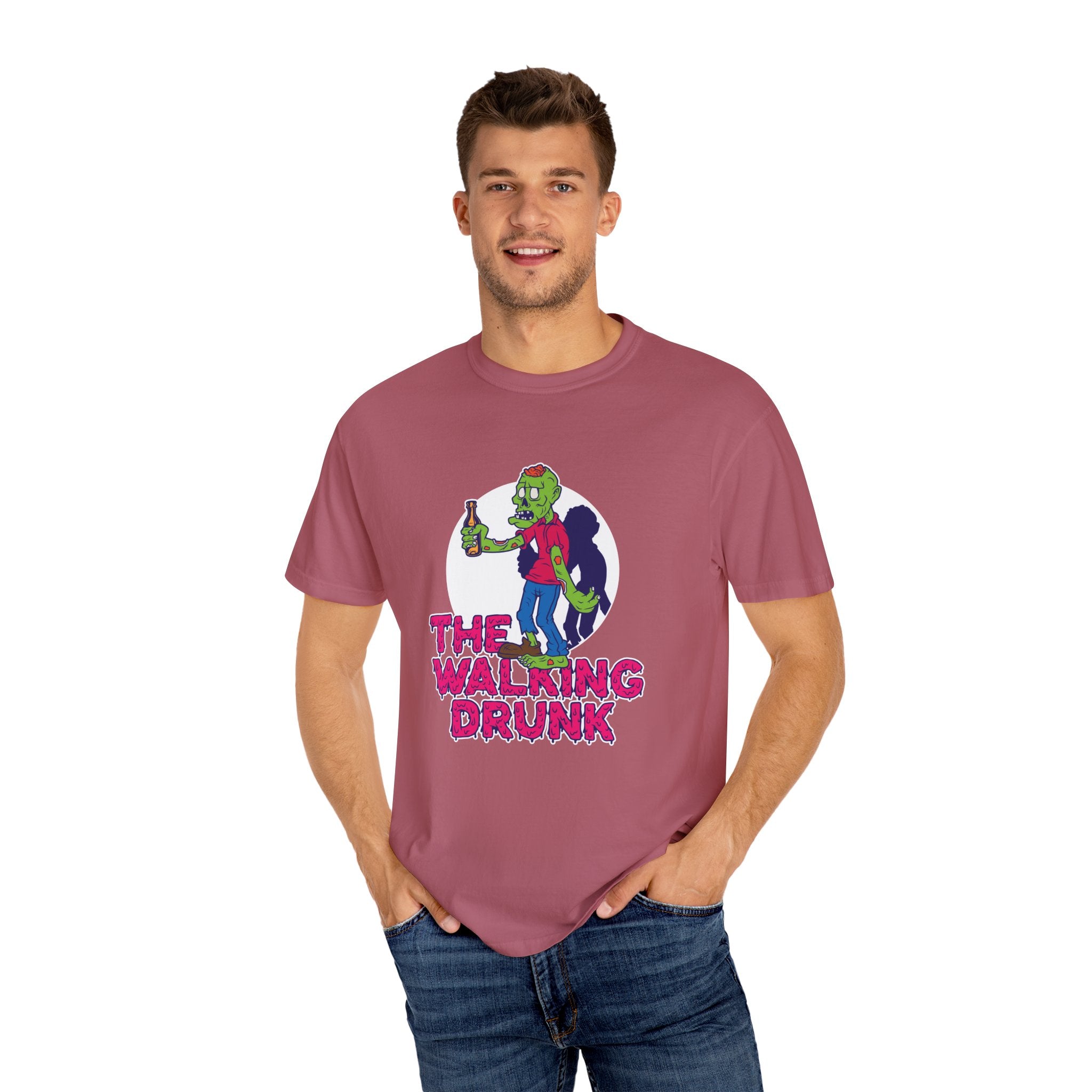 Funny Zombie Shirt - Walking Drunk Tee - Halloween Gift - Sinful Threads