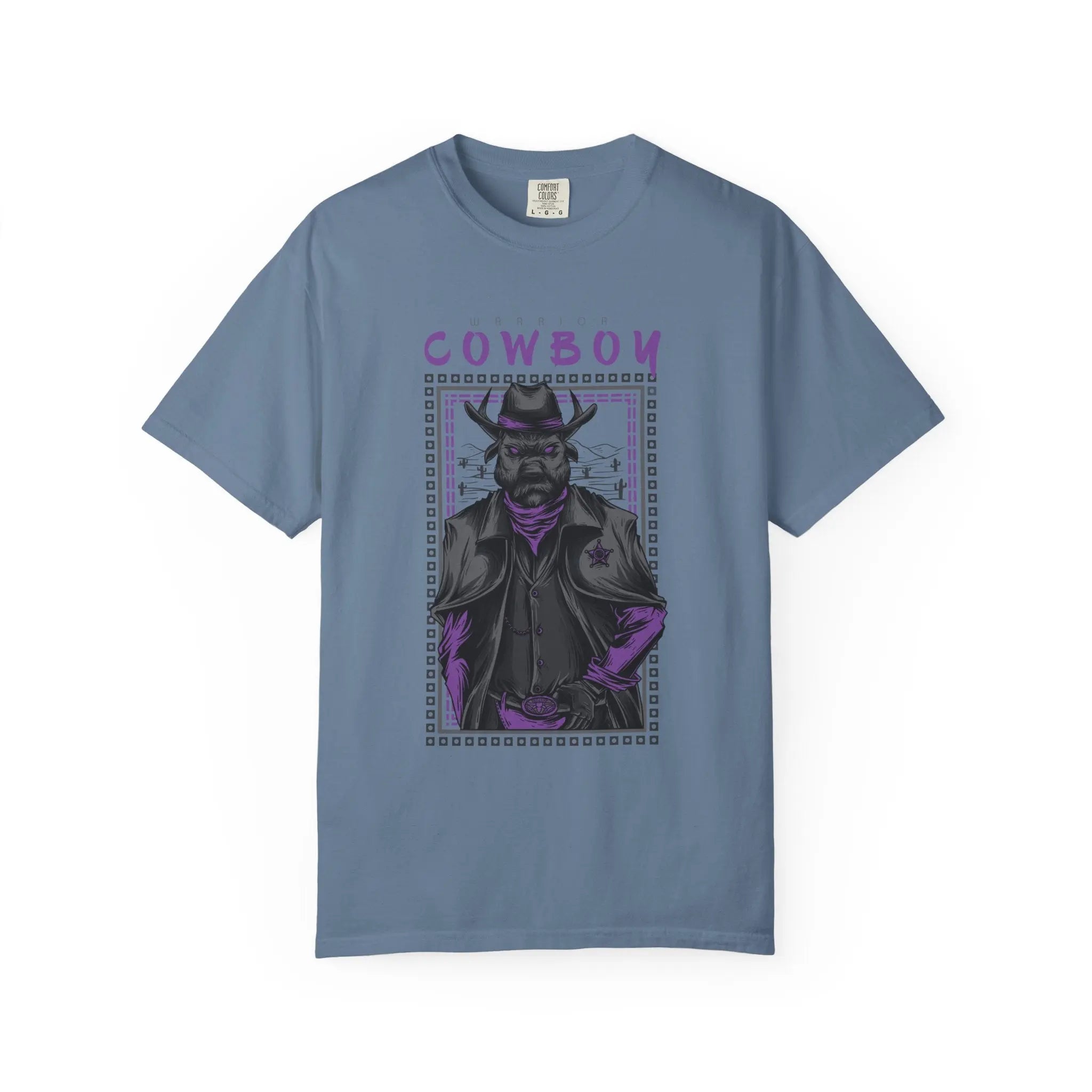 Warrior Cowboy Graphic Unisex Relaxed Fit T-Shirt - Sinful Threads