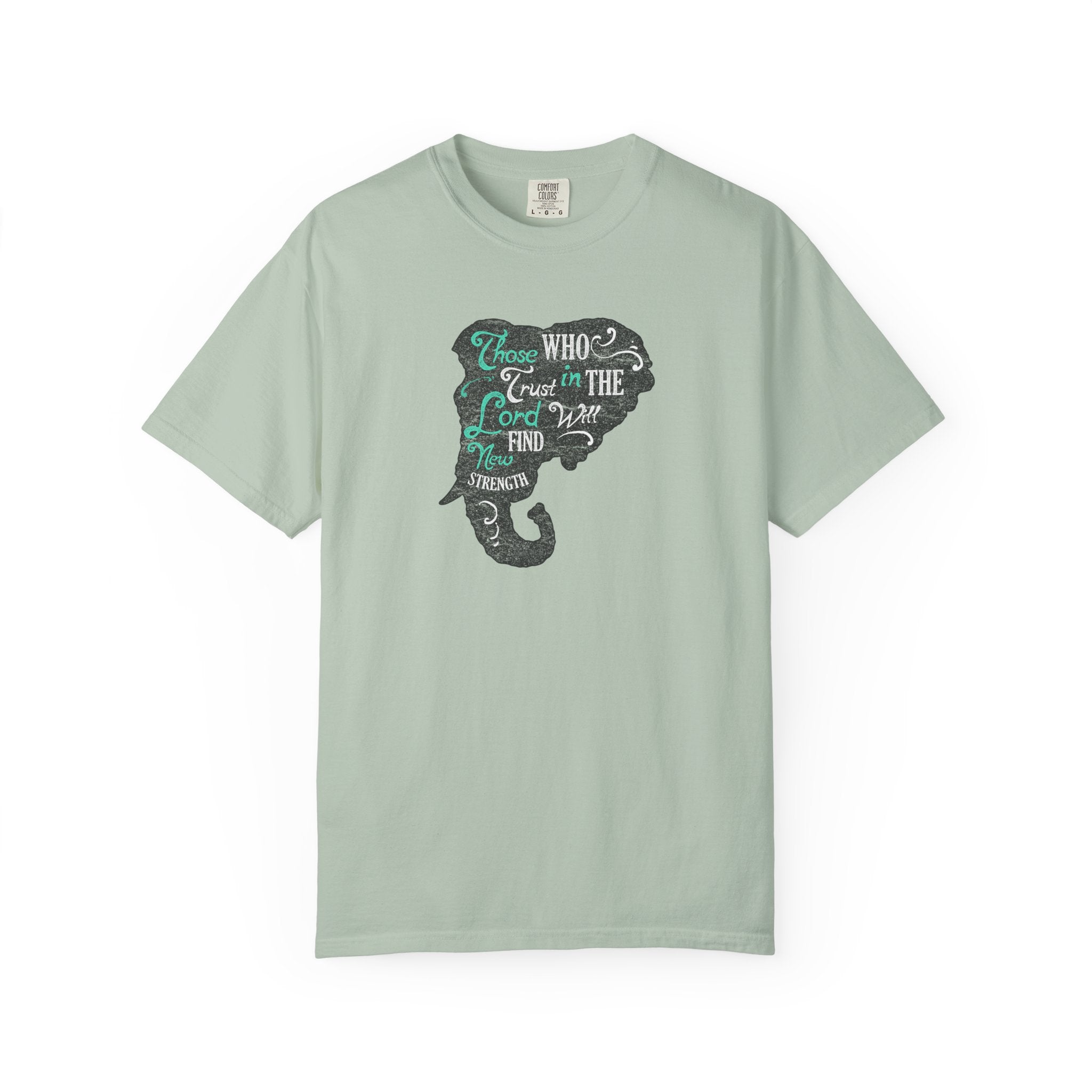 Trust in the Lord Will Find Strength Christian T-Shirt - Sinful Threads