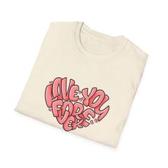 Love You Forever Heart Tee - Romantic Heart Graphic Tshirt - Sinful Threads