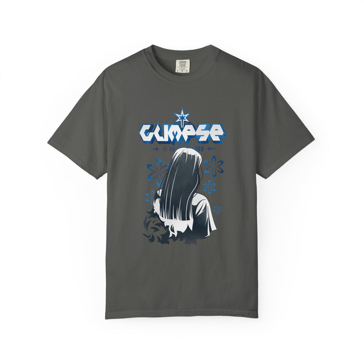 Anime Floral Shirt - Manga Art Top - Anime Lover Gift