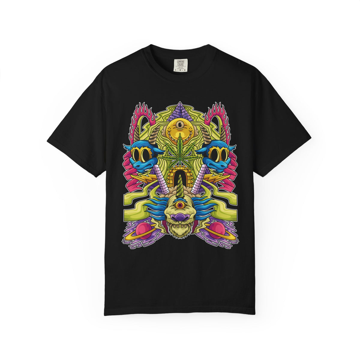Trippy Monster Tee - Psychedelic Monster Tee - Weed Art Gift