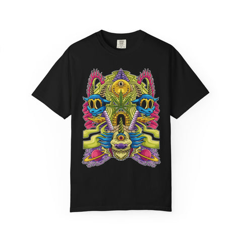 Trippy Monster Tee - Psychedelic Monster Tee - Weed Art Gift