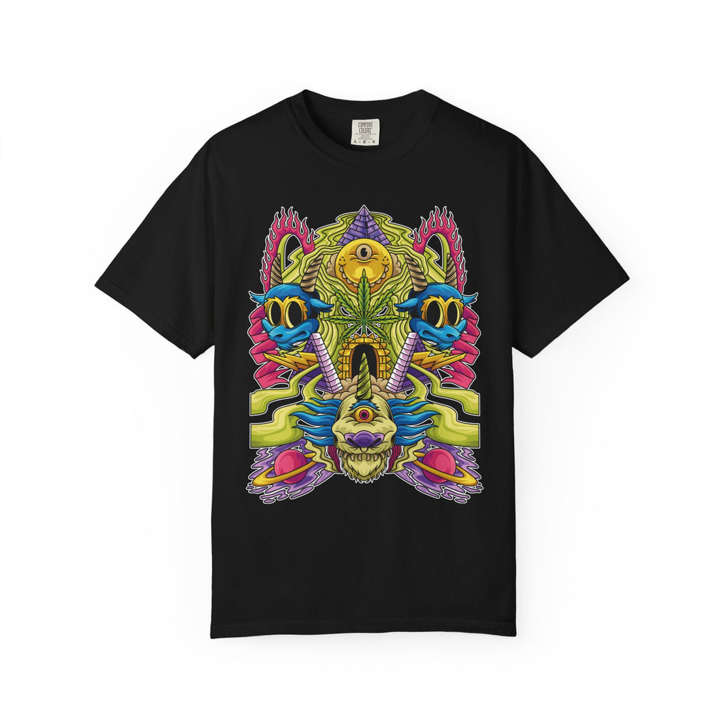 Trippy Monster Tee - Psychedelic Monster Tee - Weed Art Gift - Sinful Threads