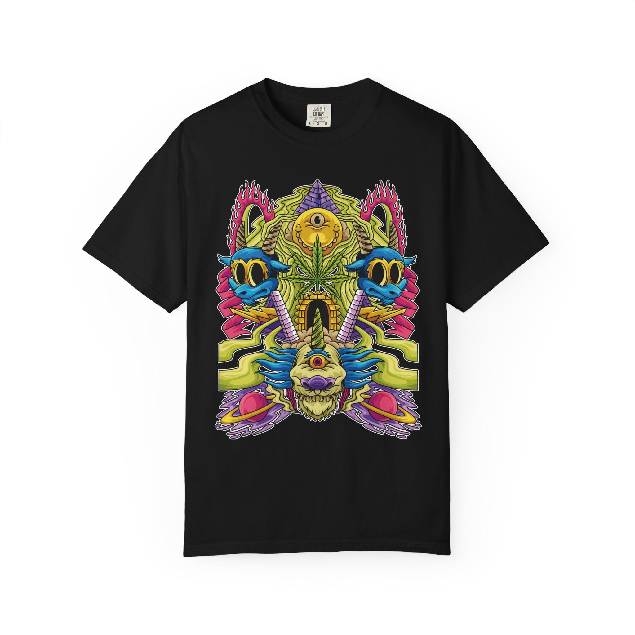 Trippy Monster Tee - Psychedelic Monster Tee - Weed Art Gift - Sinful Threads