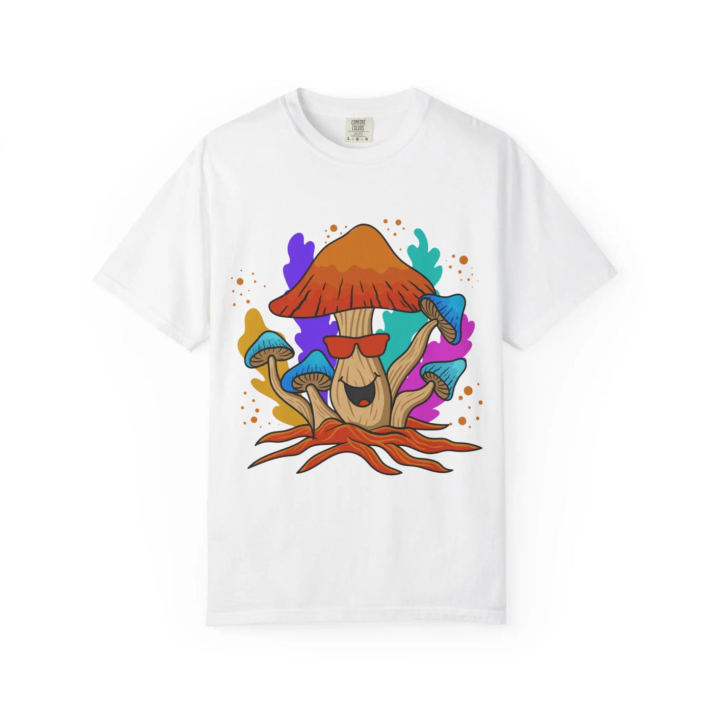 Psychedelic Mushroom Tee - Trippy Sunglasses Fungi Gift - Sinful Threads