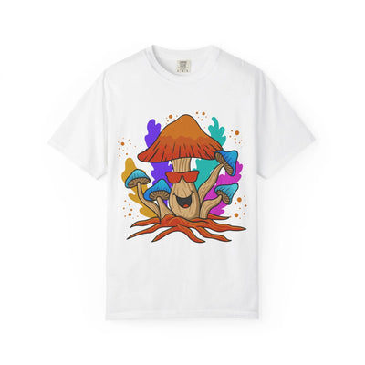 Psychedelic Mushroom Tee - Trippy Sunglasses Fungi Gift - Sinful Threads