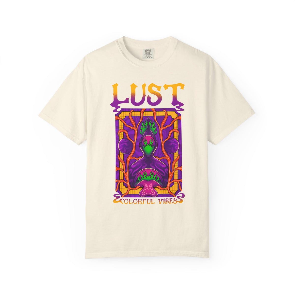 Psychedelic Art Shirt - Trippy Flame Tee - Vibrant Festival Gift