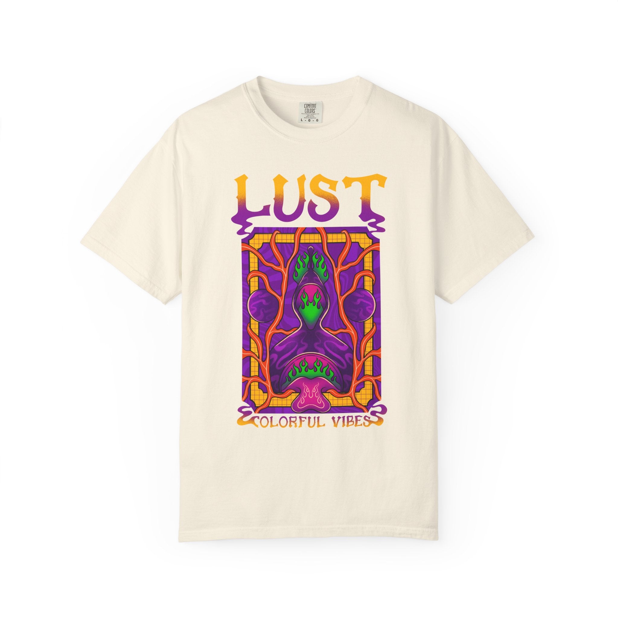 Psychedelic Art Shirt - Trippy Flame Tee - Vibrant Festival Gift - Sinful Threads