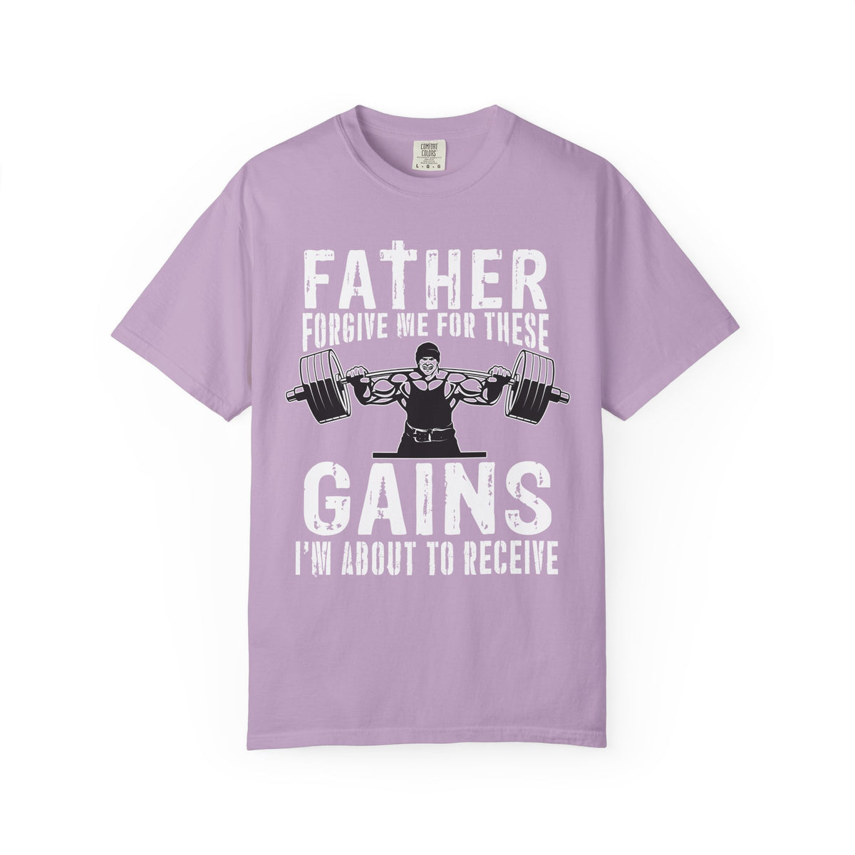 Father Forgive Gains Gym Shirt - Christian Humor Gift