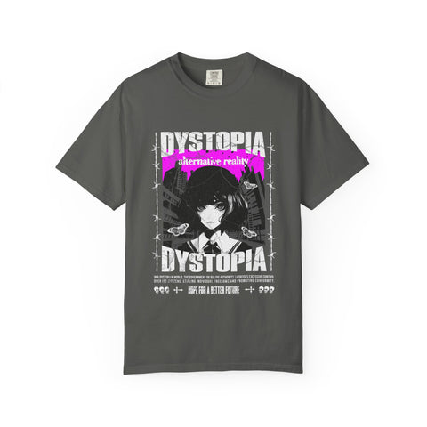Dark Academia Tee - Urban Grunge Anime Girl Aesthetic