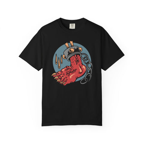 Monster Horror Tee - Creepy Halloween Shirt - Chains Graphic
