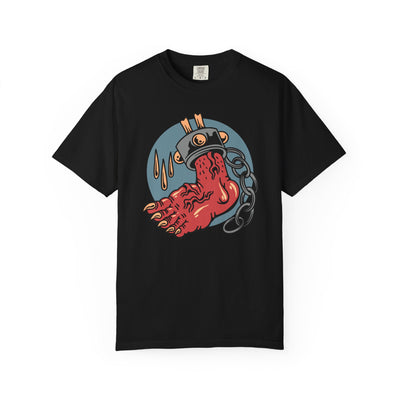 Monster Horror Tee - Creepy Halloween Shirt - Chains Graphic - Sinful Threads