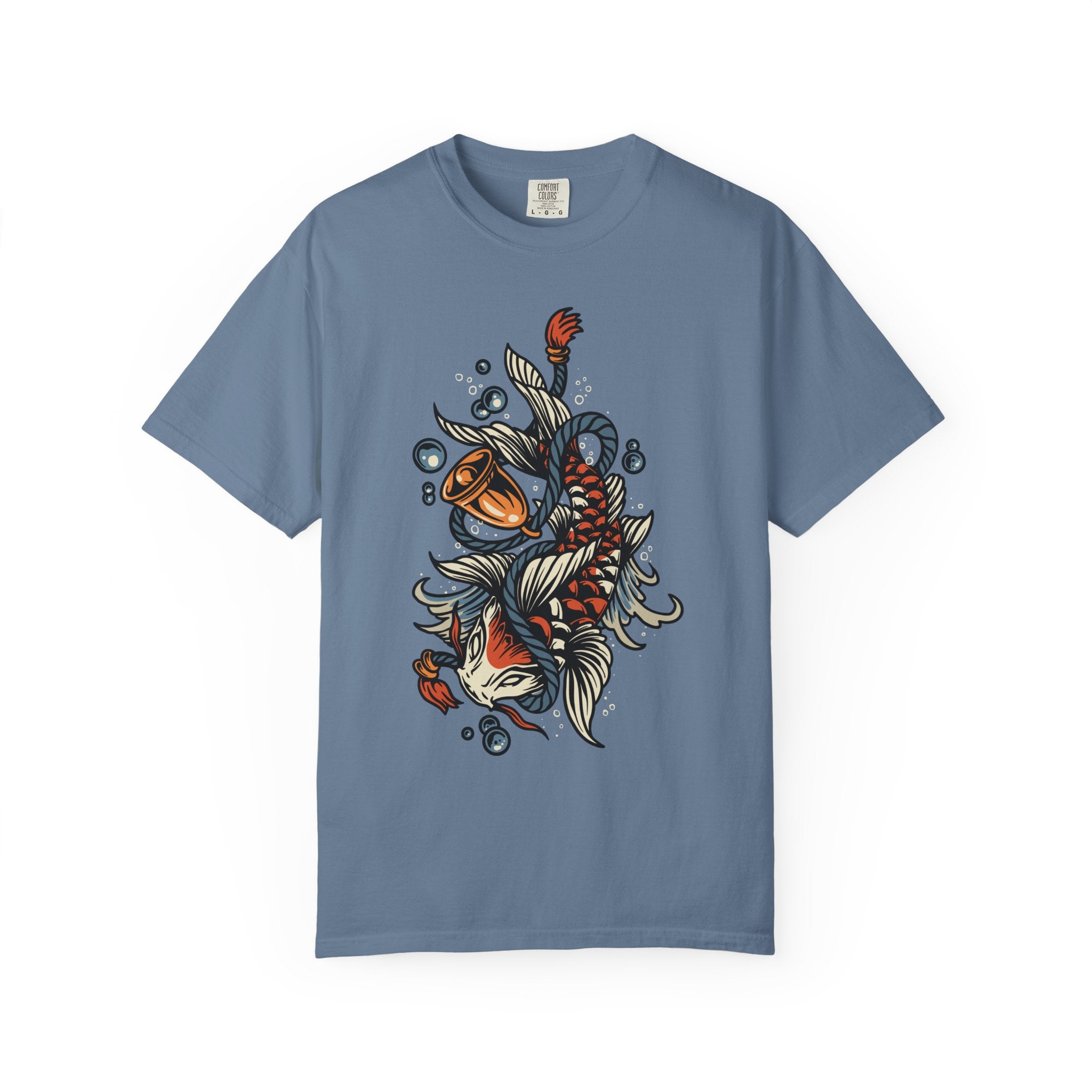 Koi Tattoo Shirt - Japanese Fish Tee, Traditional Art Gift - Sinful Threads