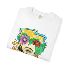 Floral Skull Shirt - Skeleton Graphic Tee - Artistic Gift