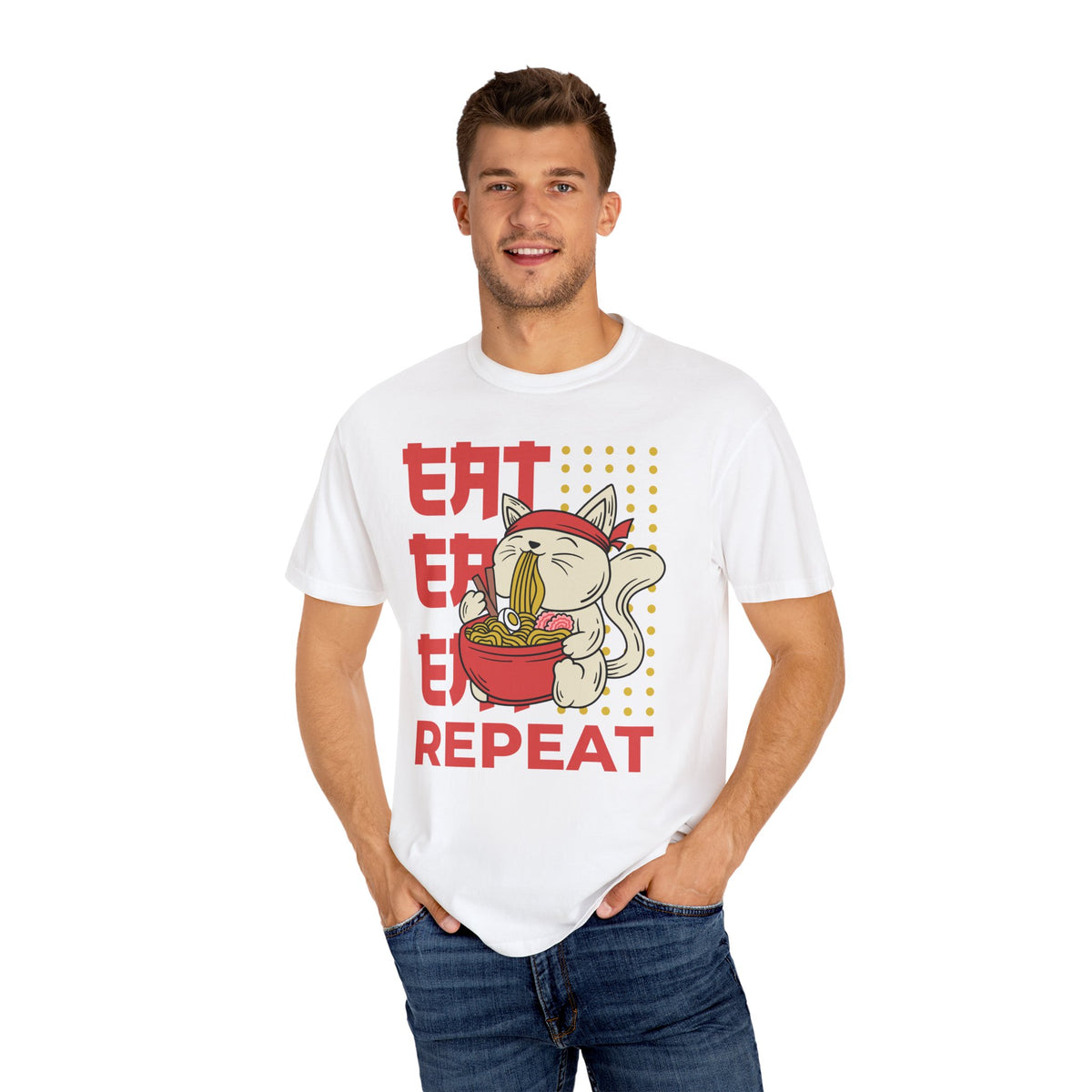 Cat Ramen Shirt - Funny Anime Tee - Japanese Foodie Gift