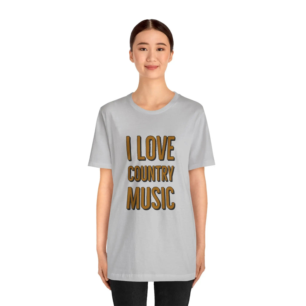 I Love Country Music Graphic Tee - Country Fan Festival Shirt Printify