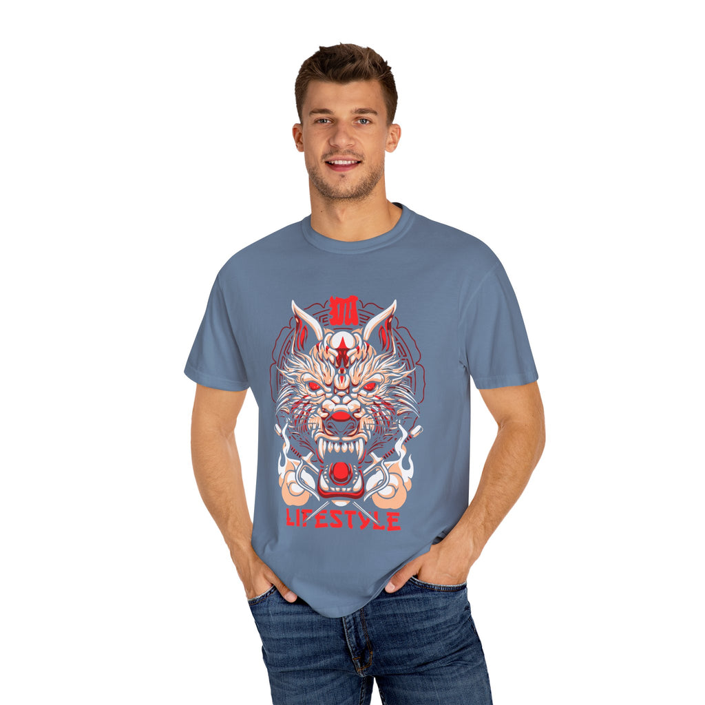 Samurai Warrior Tee - Japanese Wolf Art Shirt - Streetwear - Sinful Threads