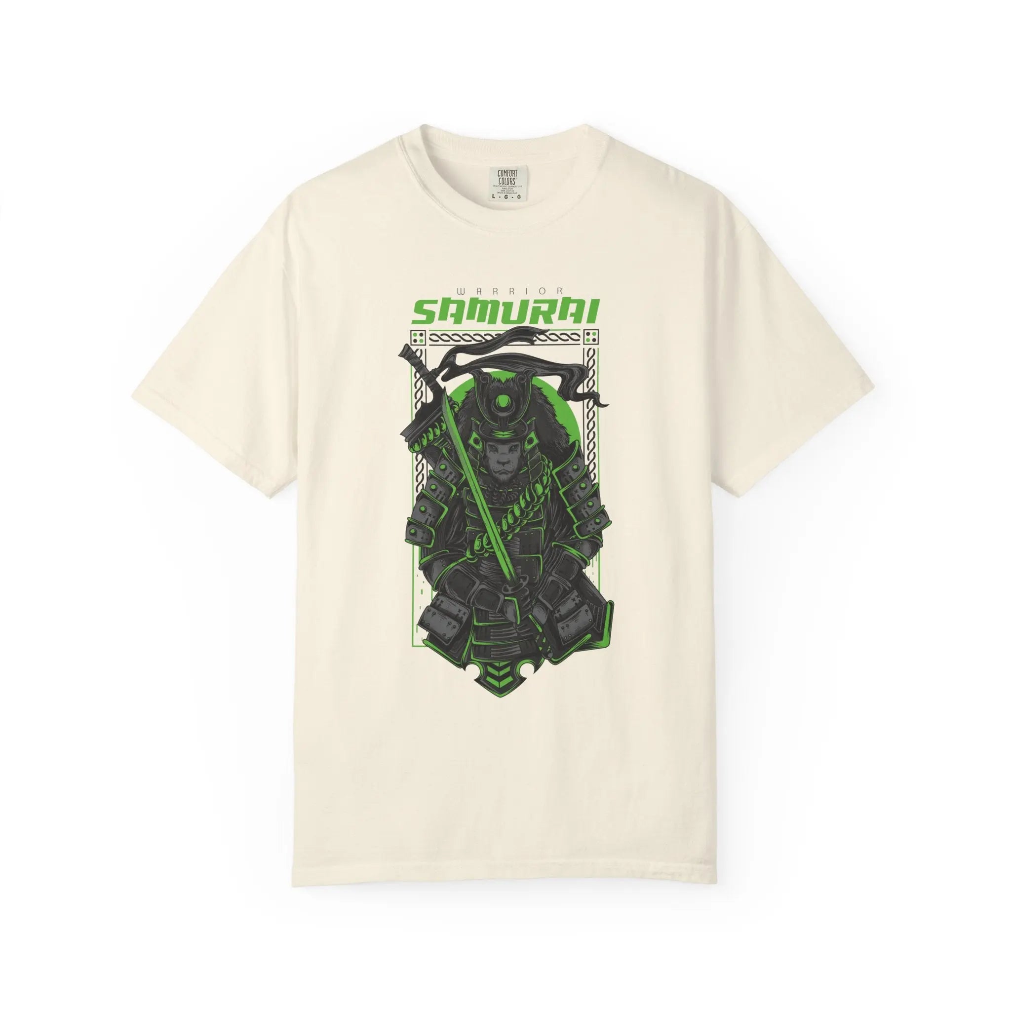 Fierce Warrior Samurai Graphic Unisex Relaxed Fit T-Shirt - Sinful Threads