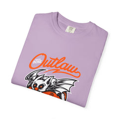Outlaw Skull with Bat Rider Life To Ride Graphic T-Shirt