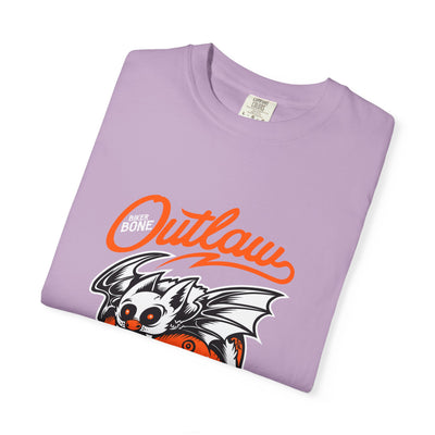 Outlaw Skull with Bat Rider Life To Ride Graphic T-Shirt - Sinful Threads
