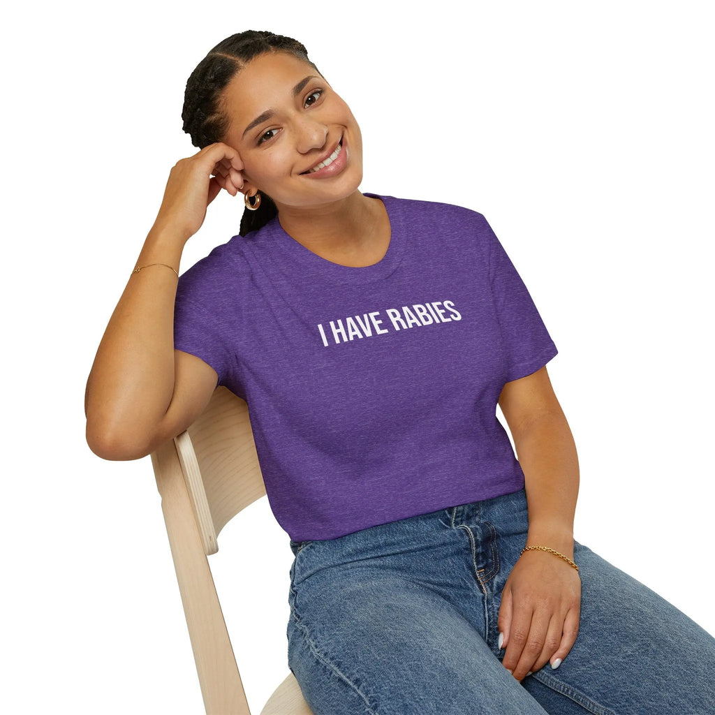 I Have Rabies T-Shirt - Dark Humor Meme Design Printify
