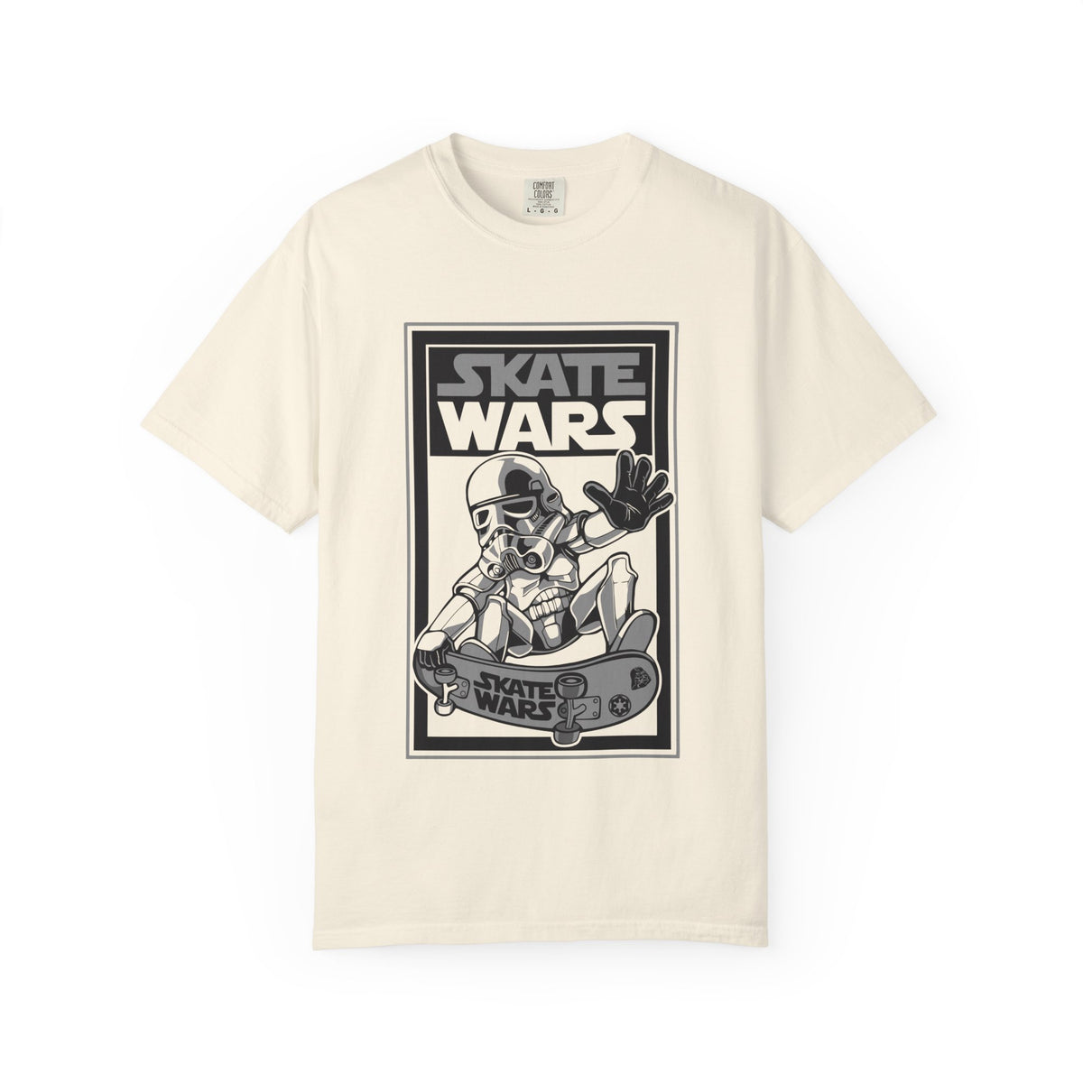 Skateboard Tee Gift - Sci Fi Trooper Funny Skate Wars