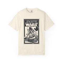 Skateboard Tee Gift - Sci Fi Trooper Funny Skate Wars