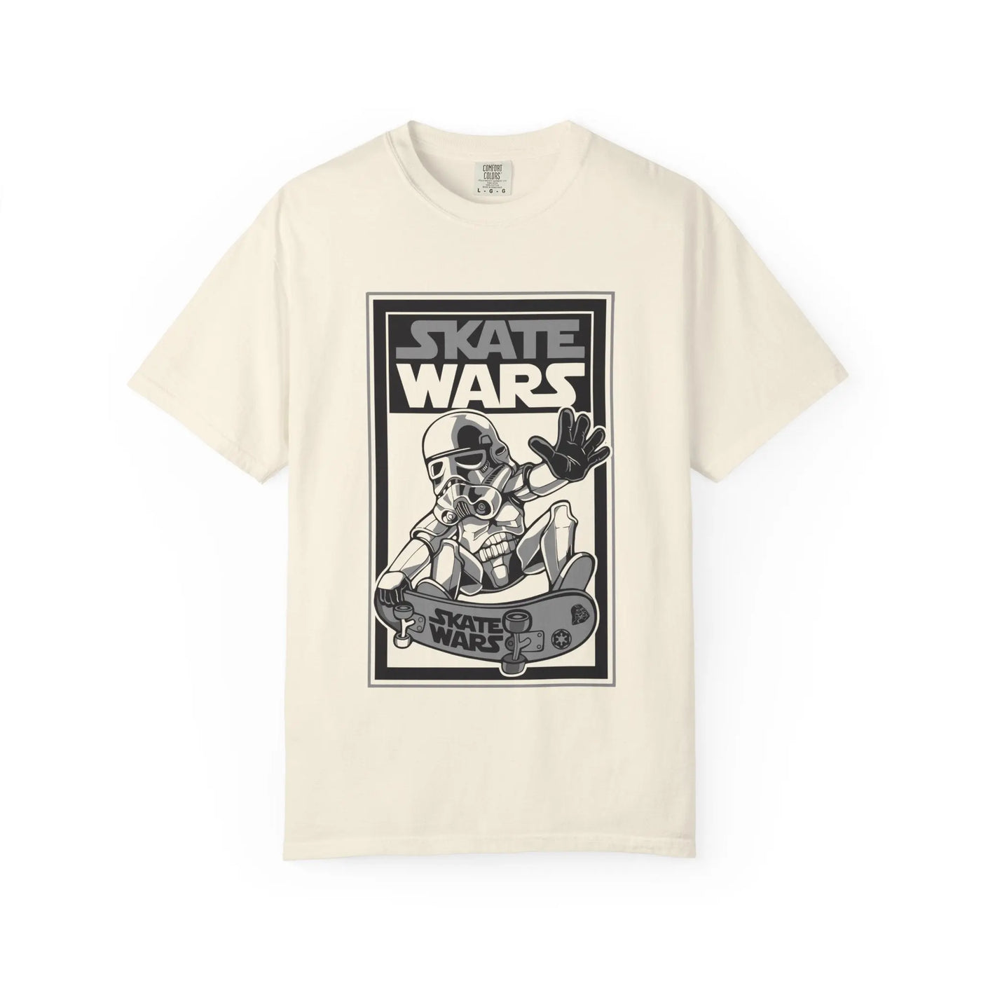 Skateboard Tee Gift - Sci Fi Trooper Funny Skate Wars - Sinful Threads