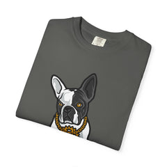 Cartoon French Bulldog with Gear Necklace Cool Dog T-Shirt