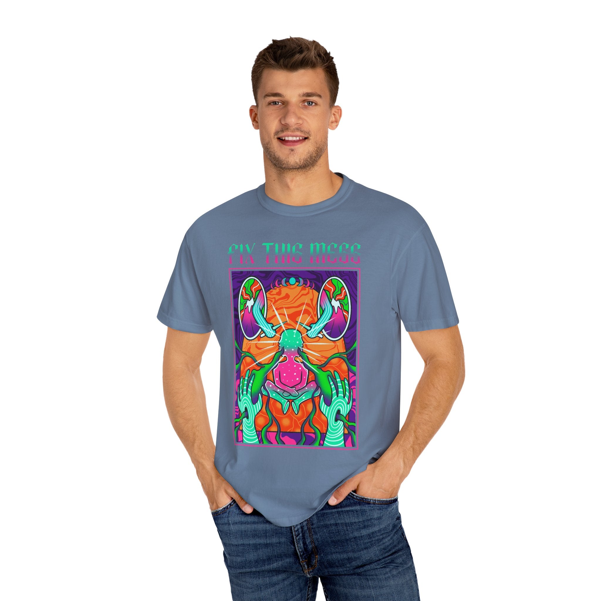 Psychedelic Art Tee - Trippy Design Tee - Surreal Art Gift - Sinful Threads