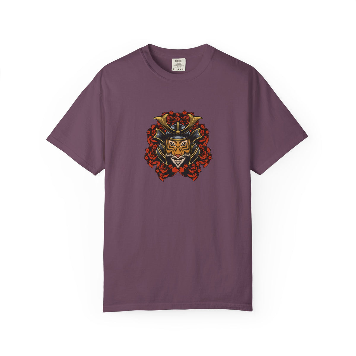 Samurai Tiger Shirt - Japanese Floral Tee - Cool Art Gift