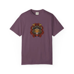 Samurai Tiger Shirt - Japanese Floral Tee - Cool Art Gift