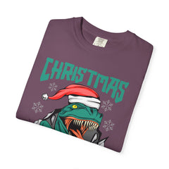 Santa T Rex Tee - Funny Dino Shirt - Christmas Holiday Gift