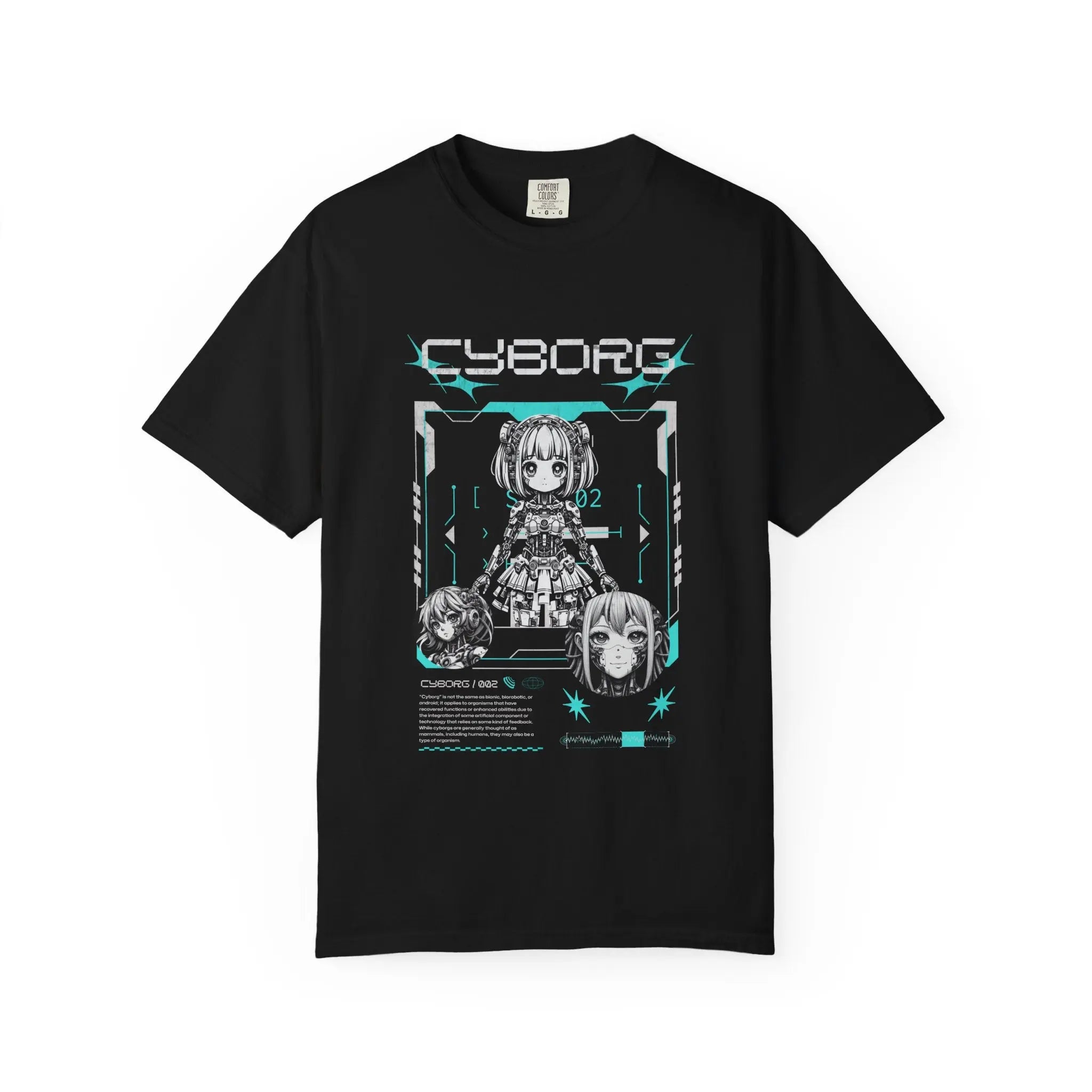 Kawaii Anime Tee - Cyberpunk Robot Design - Cute Gift - Sinful Threads