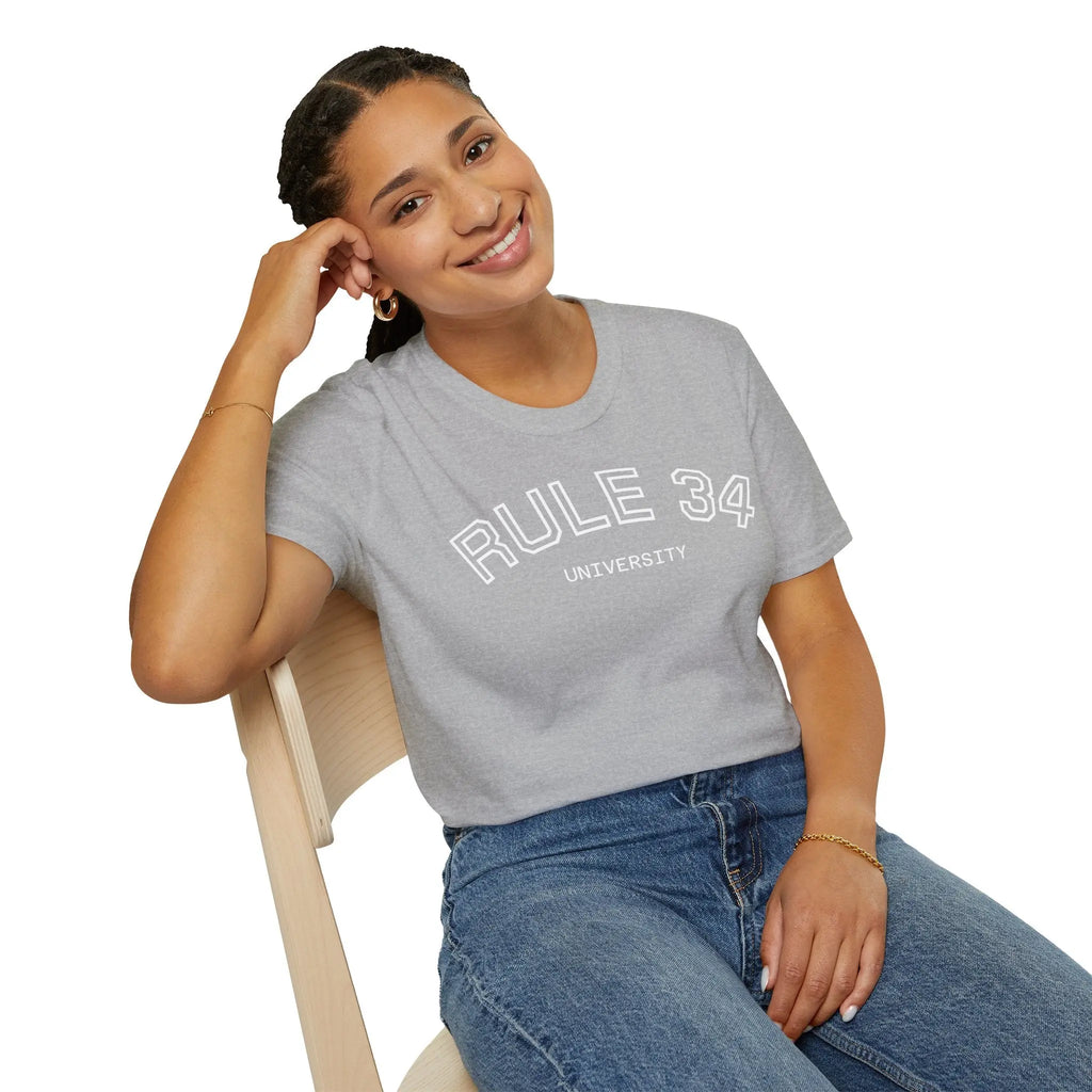 Rule 34 University Shirt - Funny Meme & Internet Culture Tee Printify