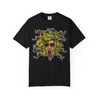 Medusa Snake Tee - Gorgon Statement Mythology Gift Shirt - Sinful Threads