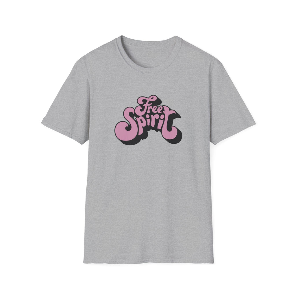 Free Spirit Groovy Graphic Tee - Retro Boho Lifestyle - Sinful Threads